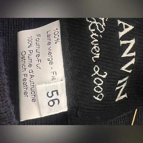 Lanvin purple kint hat - Picture 7 of 10